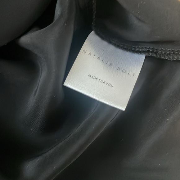 Natalie Rolt Lola Silk Boxer Shorts in Black - Picture 5 of 7